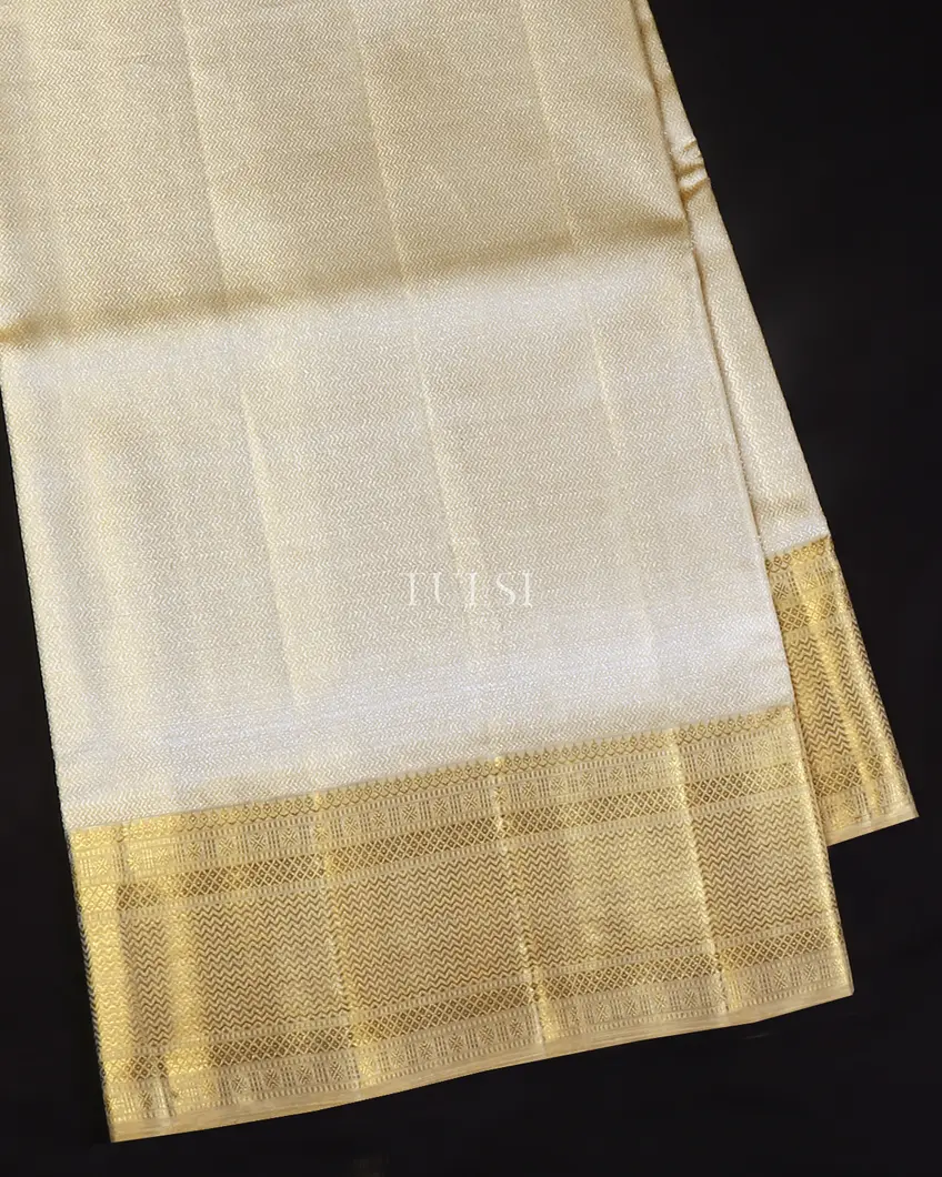 Off - White Tissue Kanjivaram Silk Saree T611533-image