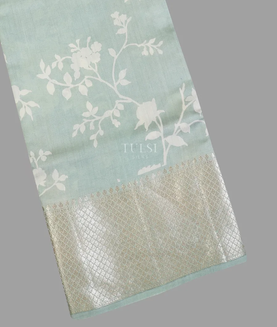 Bluish Grey Chaniya Silk Saree T607157-image