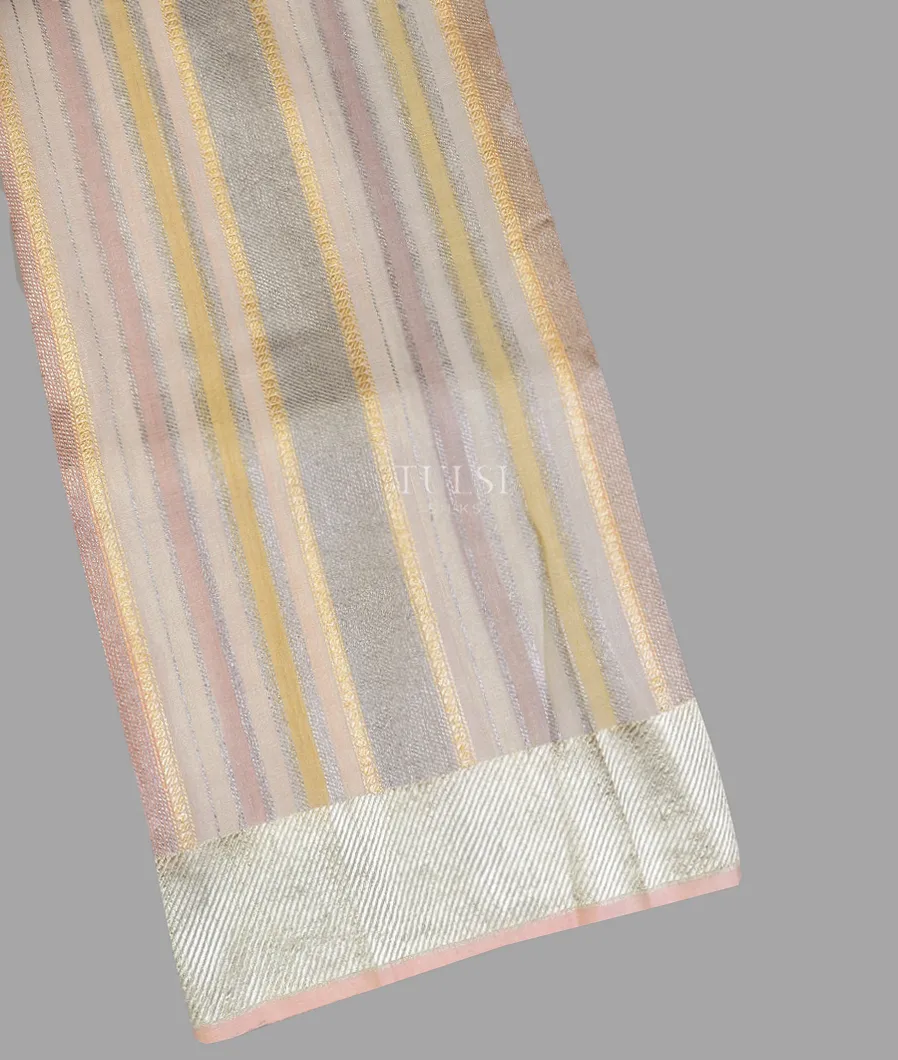 Multicolour Tussar Georgette Saree T595007-image