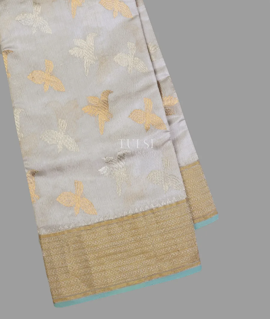 Grey Chanderi Silk Saree T570505-1-image