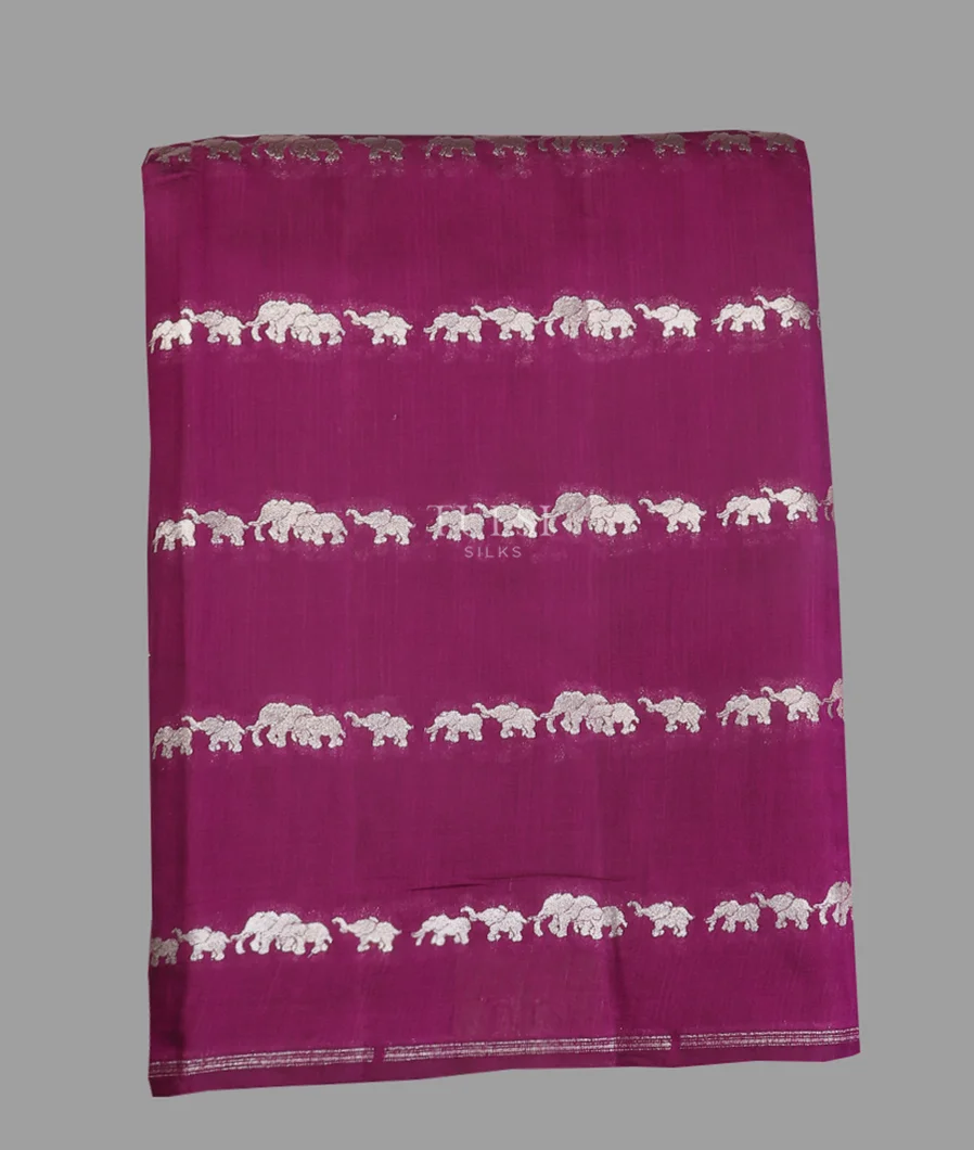 Purple Chaniya Silk Saree T611940-image