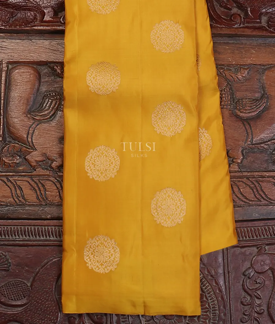 Yellow Kanjivaram Silk Saree T615033-image