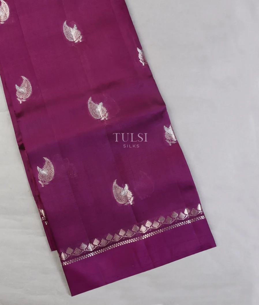 Purple Chaniya Silk Saree T611747-image