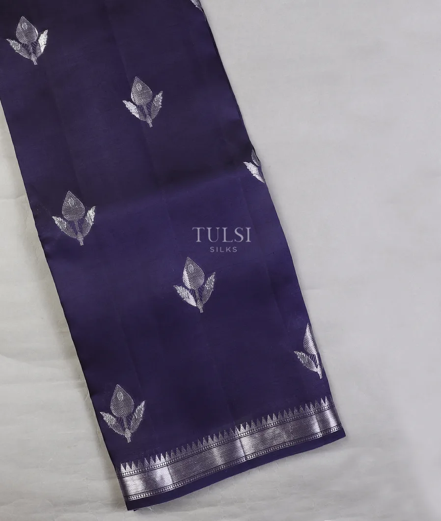 Blue Chaniya Silk Saree T611718-image