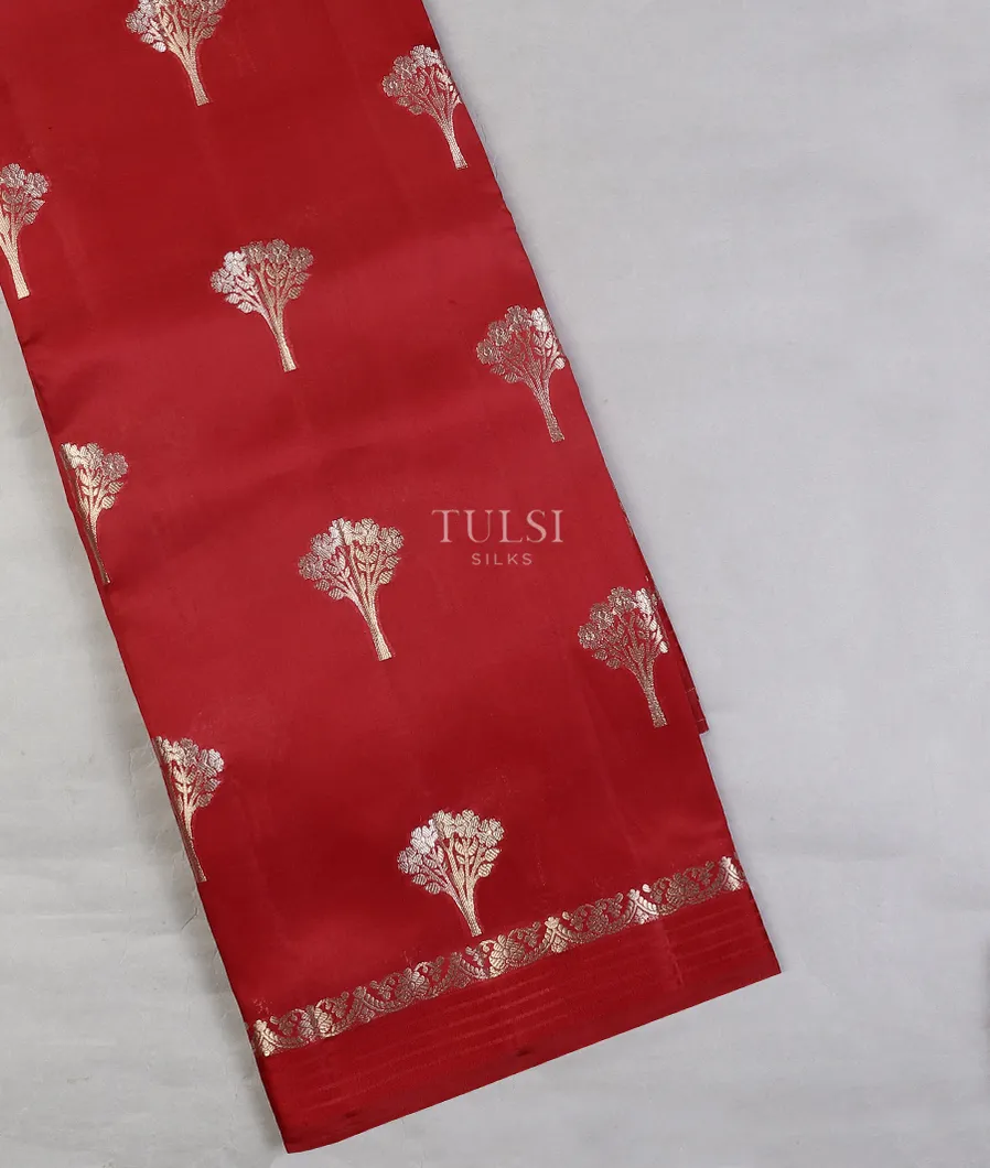 Red Chaniya Silk Saree T592107-image