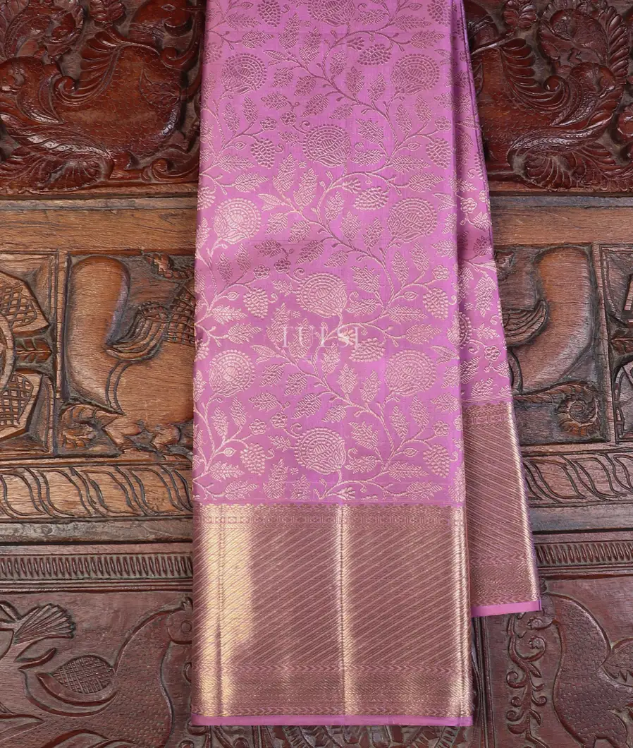 Lavender Kanjivaram Silk Saree T599866-image