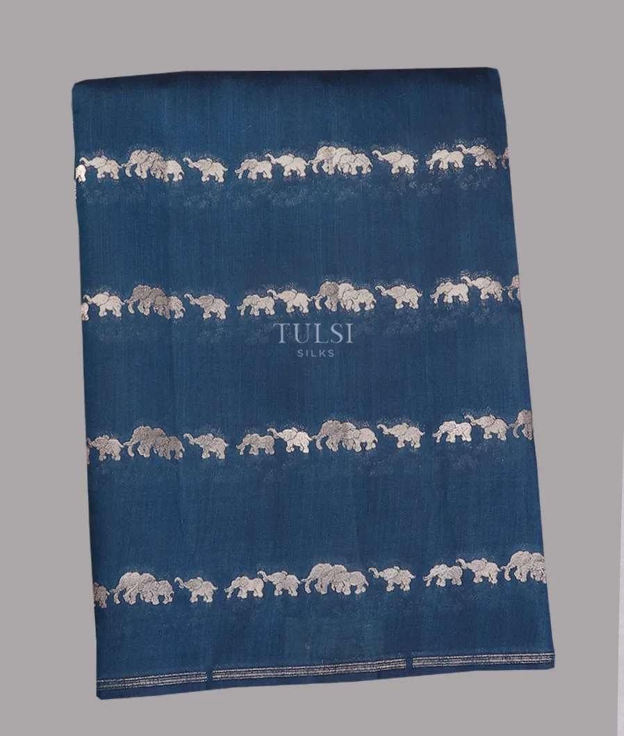 Blue Chaniya Silk Saree T611939-image