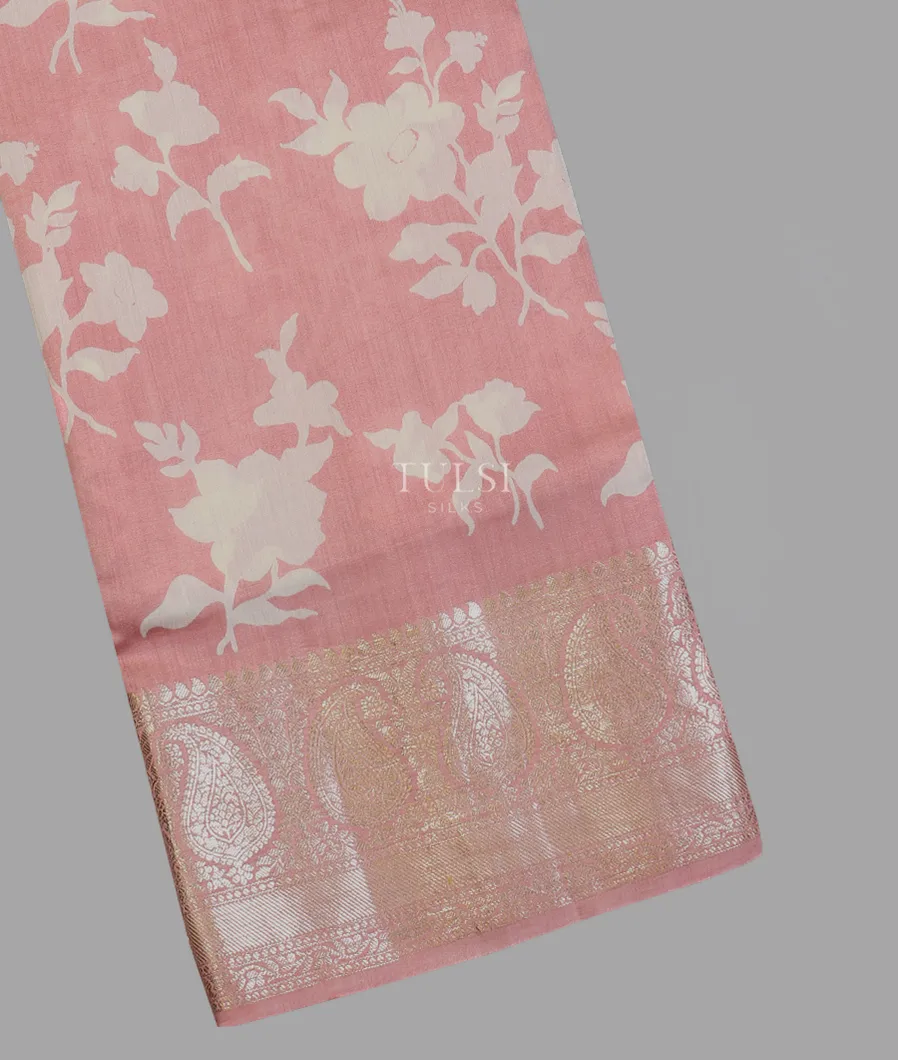 Pink Chaniya Silk Saree T607167-image