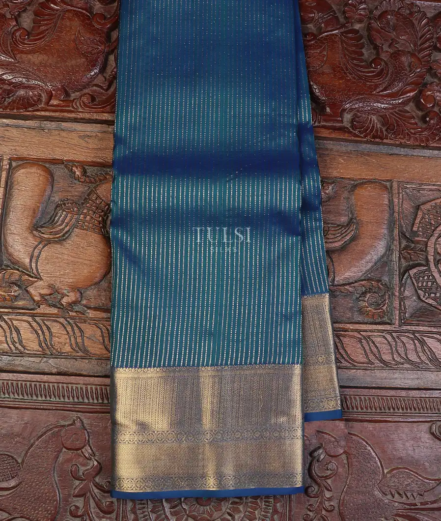 Blue Soft Silk Saree T616140-image