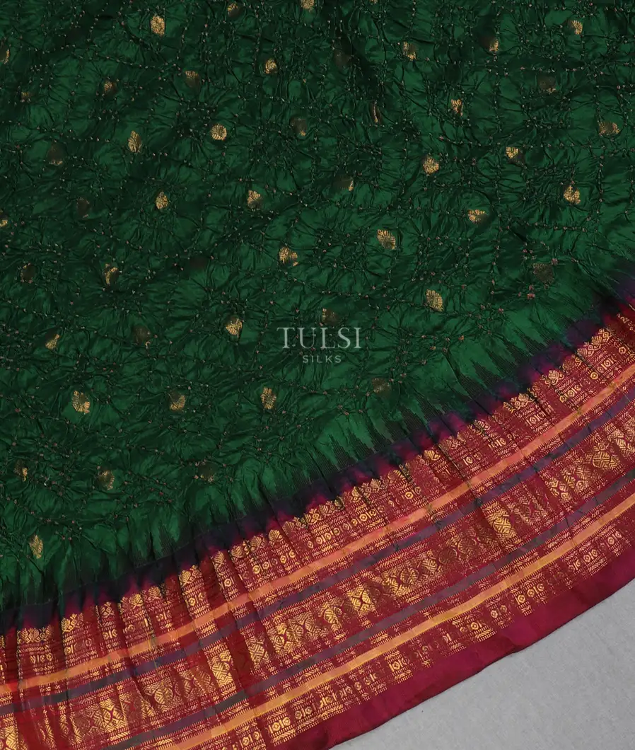 bottle-green-bandhani-gadwal-silk-saree-t616662-t616662-d