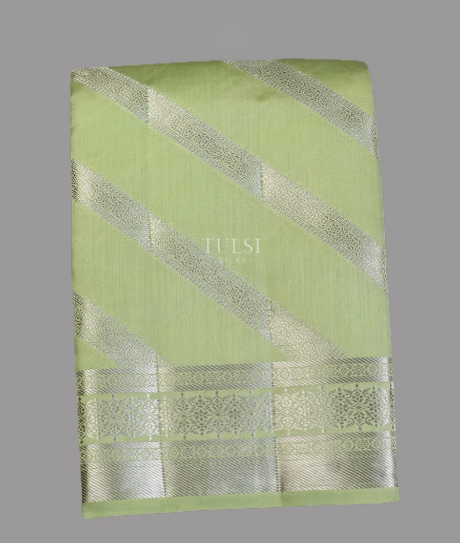 Green Chaniya Silk Saree T615642-image