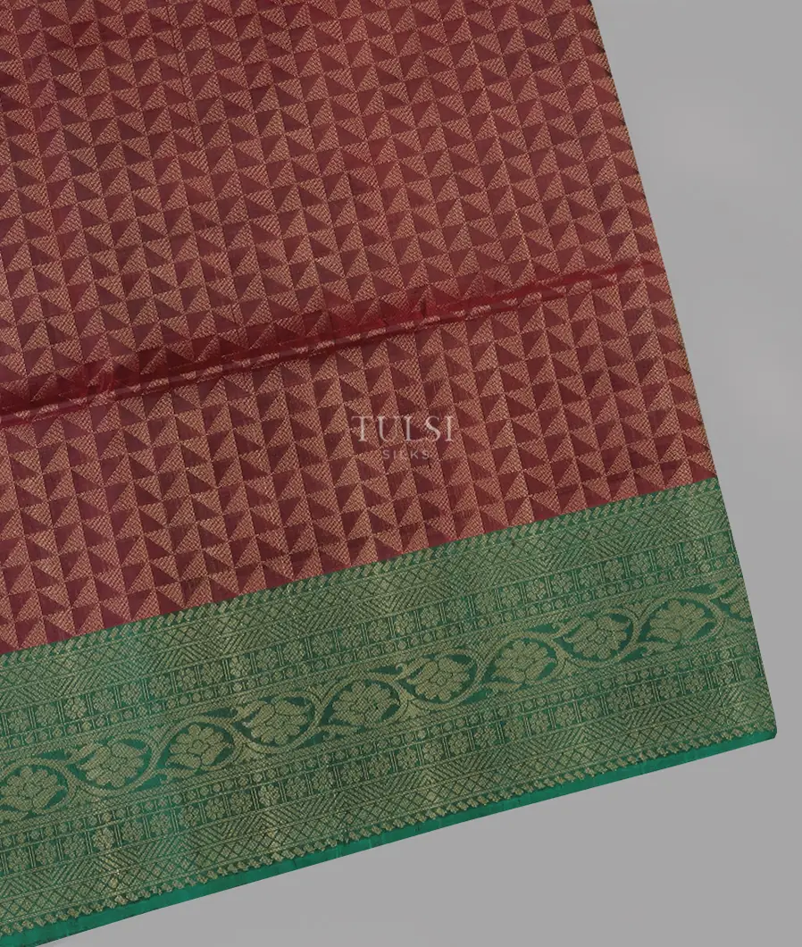 Maroon Soft Silk Saree T614092-image