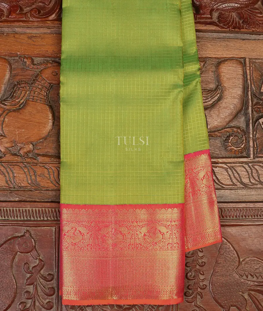 Yellowish Green Kanjivaram Silk Saree T613678-image