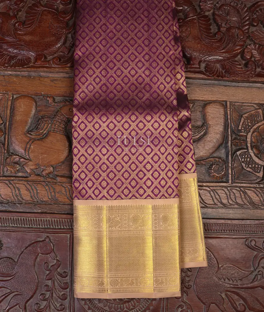 Purple Kanjivaram Silk Saree T613387-image
