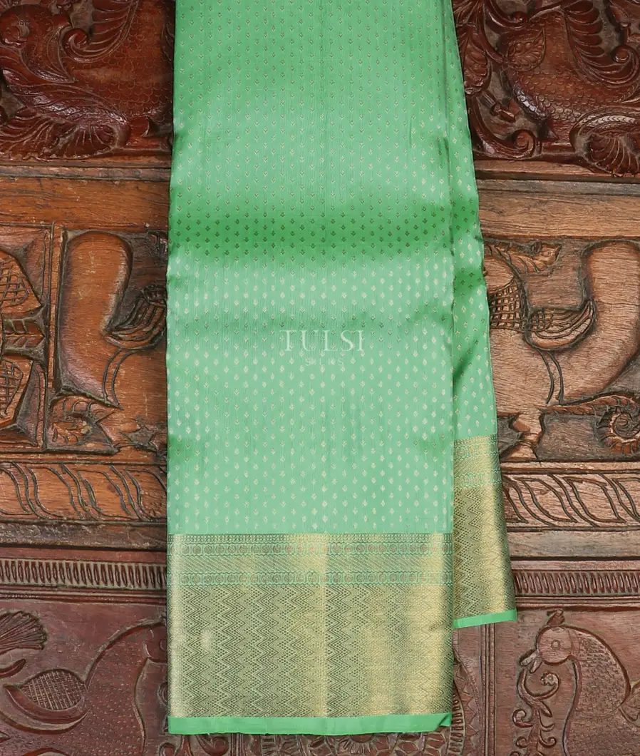 Light Bluish Green Kanjivaram Silk Saree T616116-image