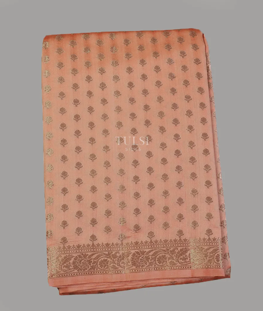 Peach Chaniya Silk Saree T611909-image
