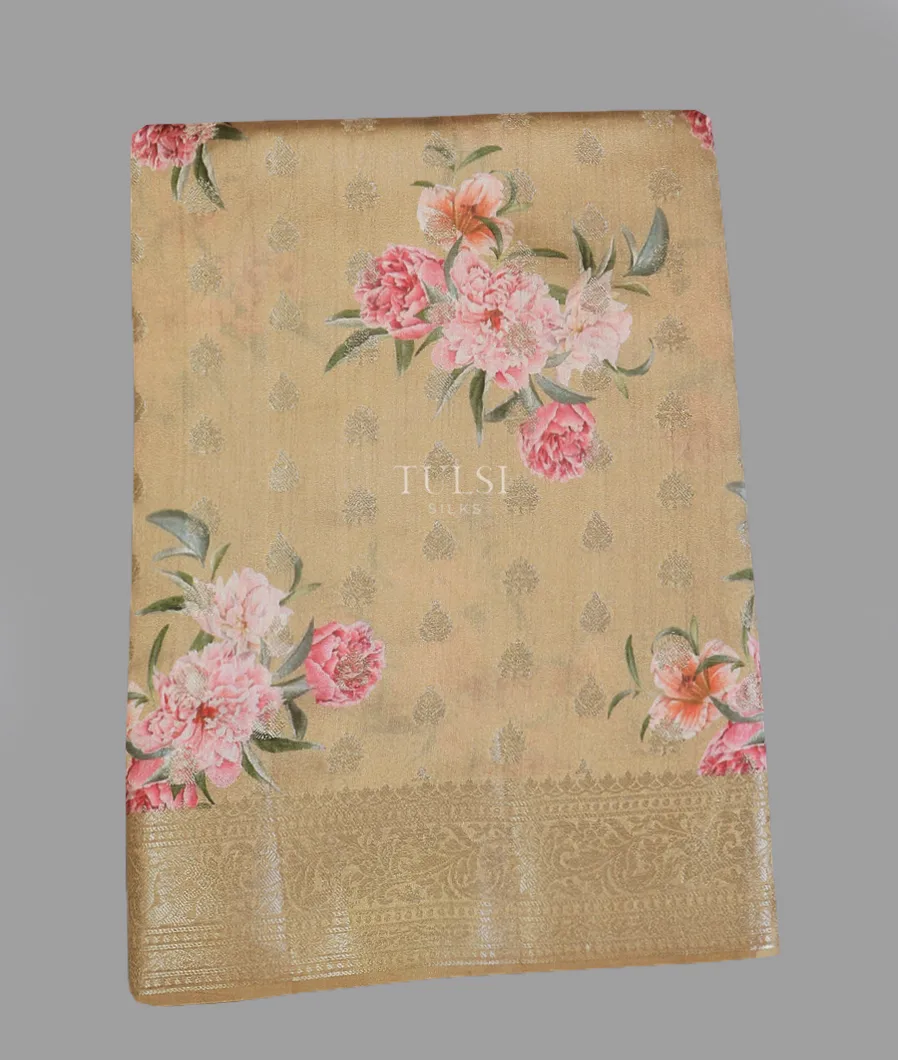 Beige Chaniya Silk Saree T570392-image