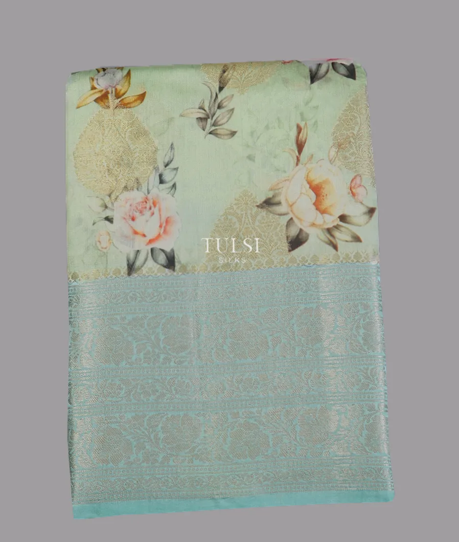 Light Green Chaniya Silk Saree T610776-image