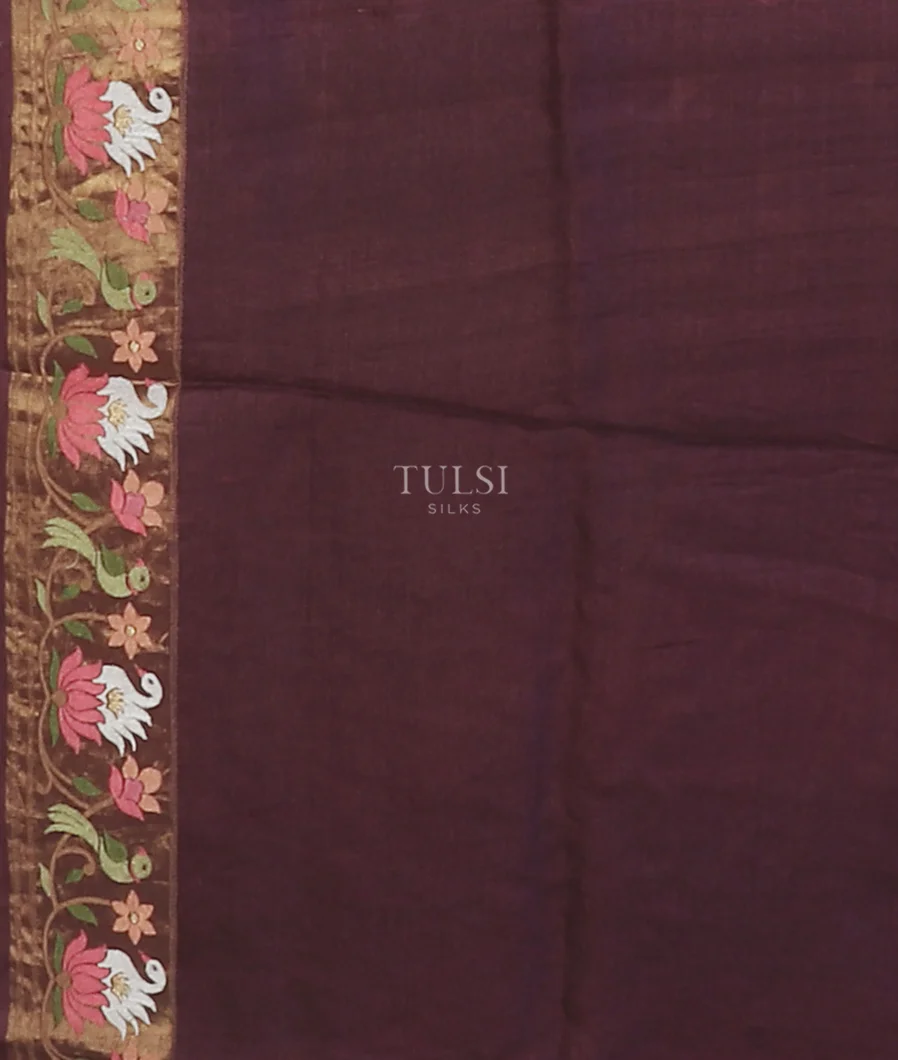burgundy-tussar-embroidery-saree-t617916-t617916-c