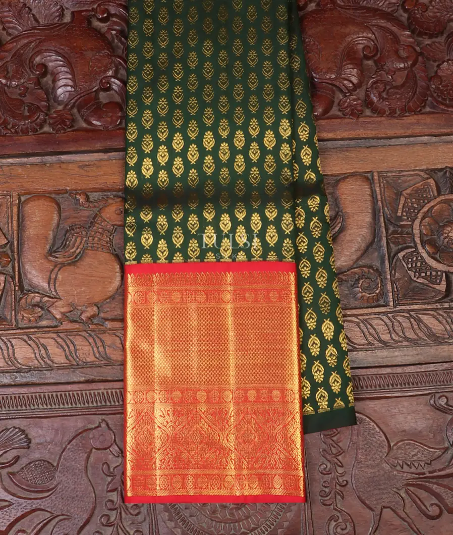 Green Kanjivaram Silk Pavadai T563784-image