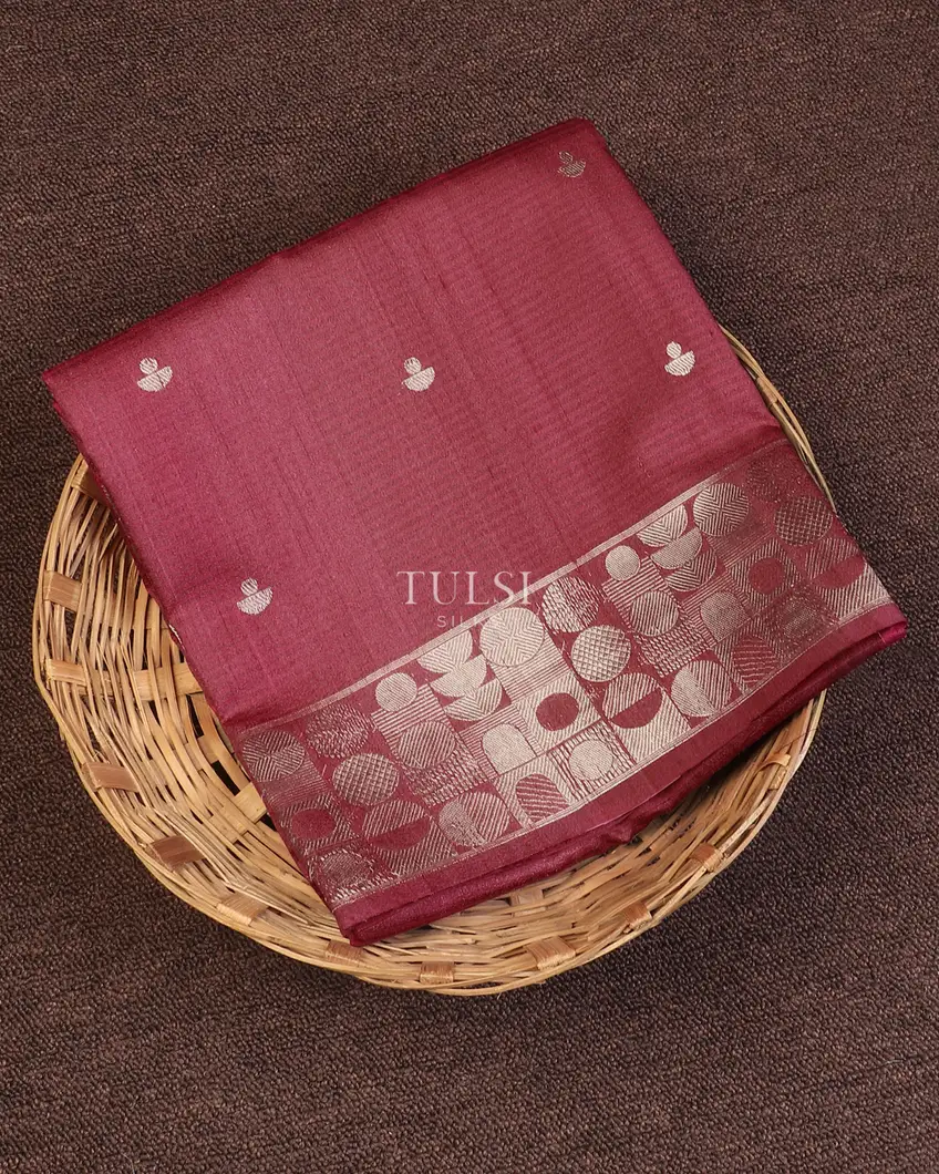 Pink Banaras Tussar Saree T616959-image
