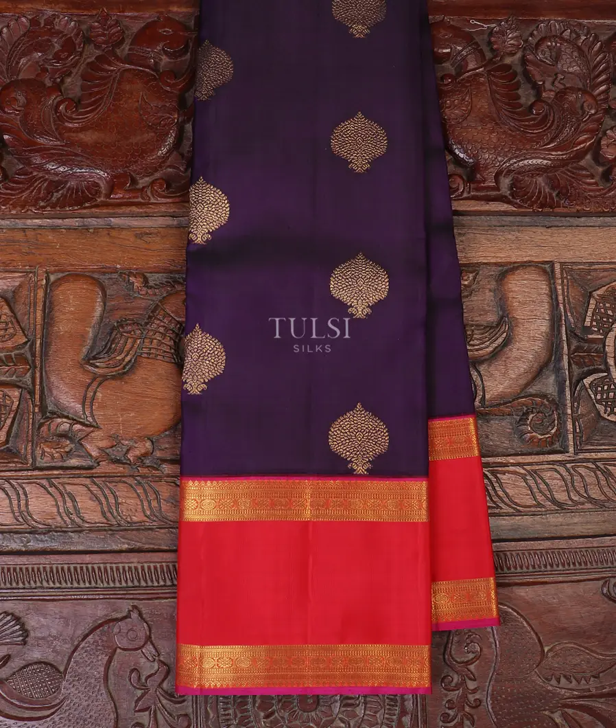 Purple Kanjivaram Silk Saree T367956-image