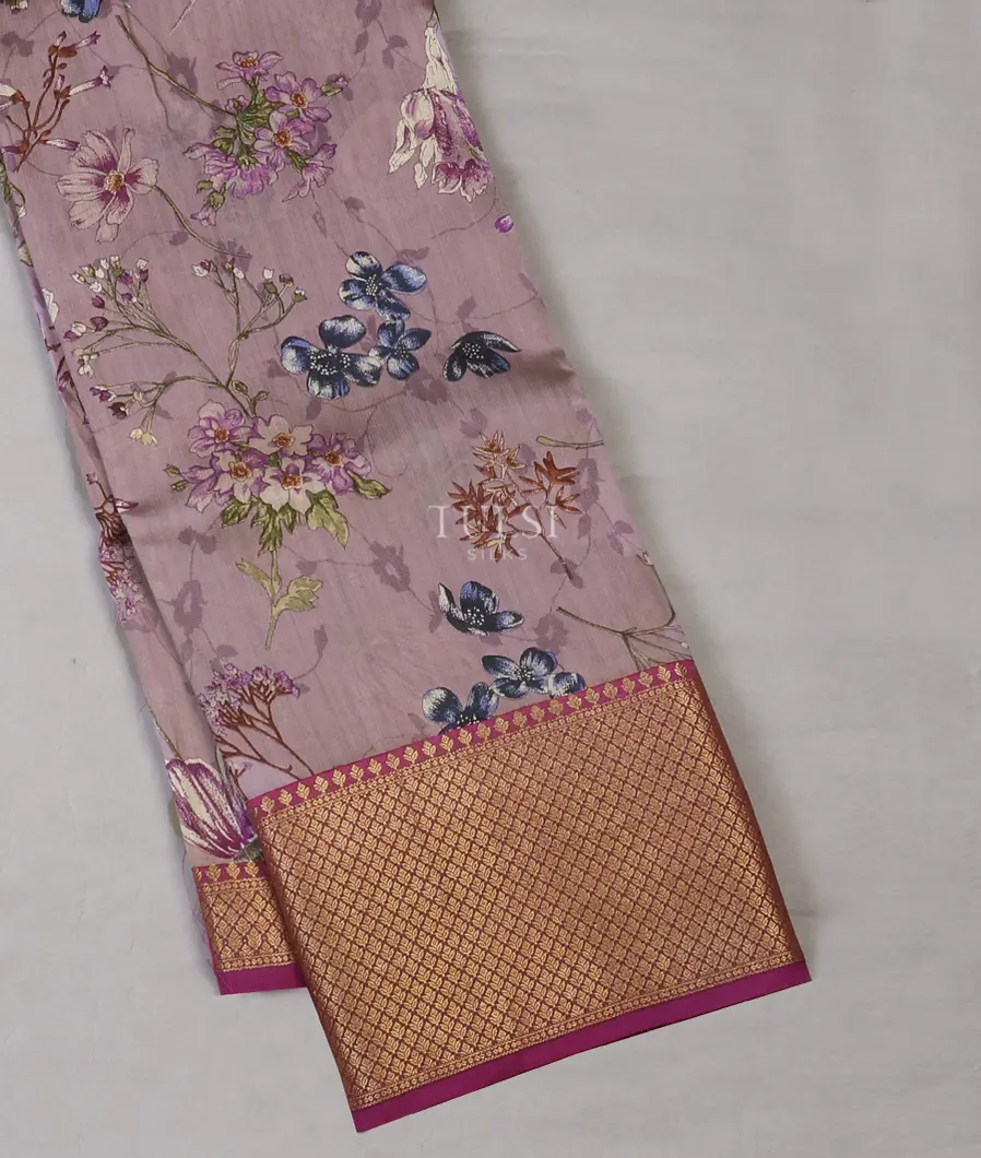 Lavender Chaniya Silk Saree T605841-image