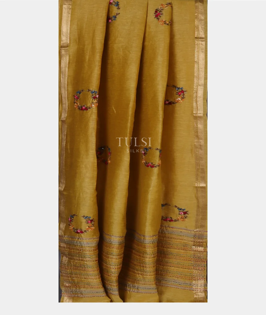 yellow-linen-embroidery-saree-t618081-t618081-b