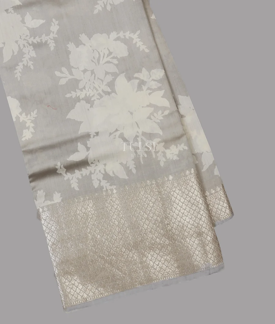 Grey Chaniya Silk Saree T607173-image