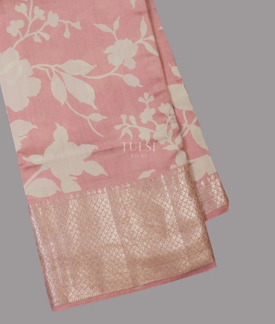 Pink Chaniya Silk Saree T607160-image