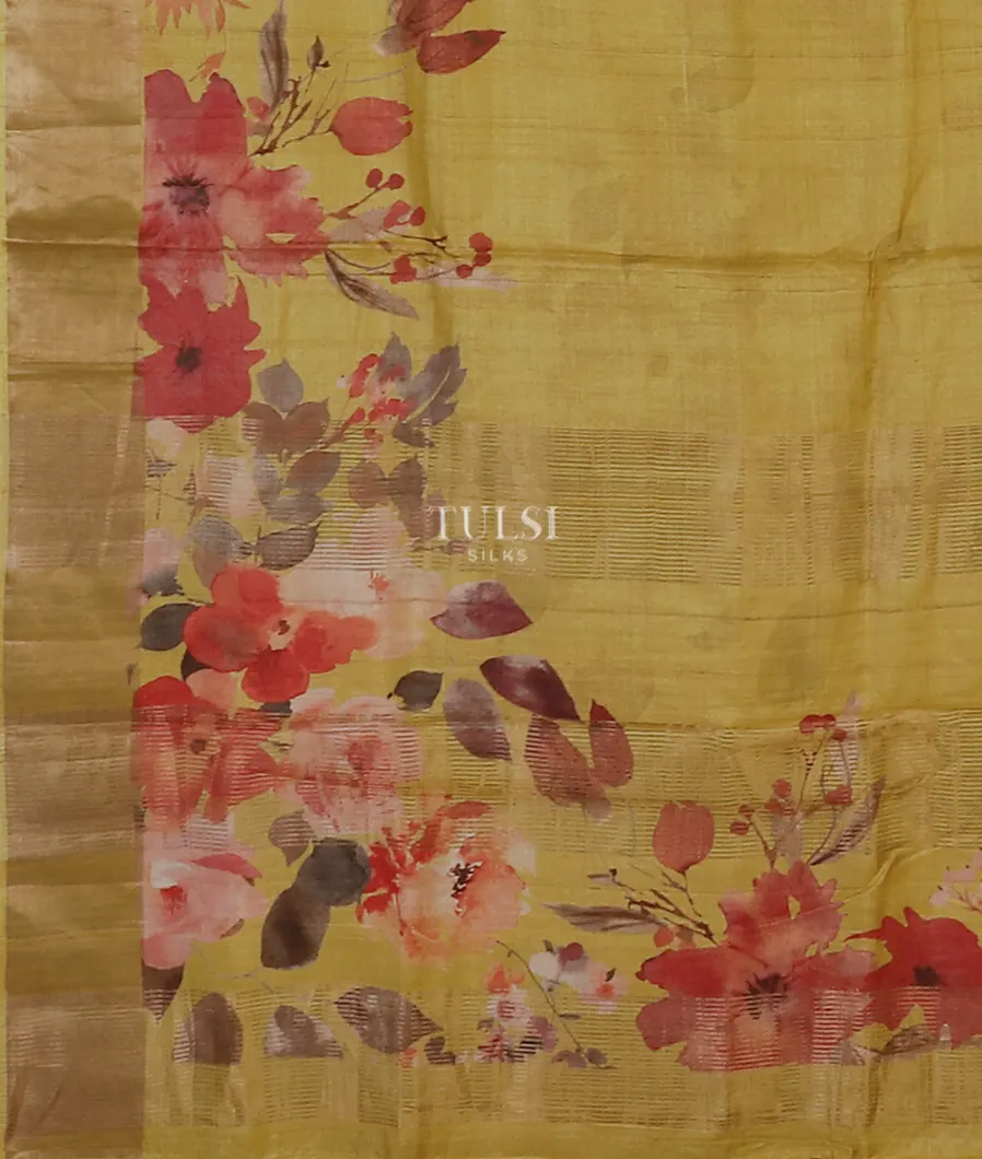 greenish-yellow-tussar-printed-saree-t615185-t615185-d