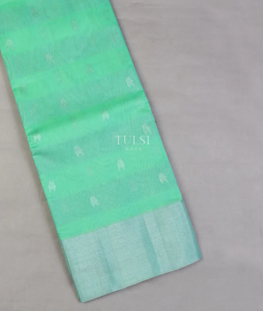 Green Silk Cotton Saree T611069-image