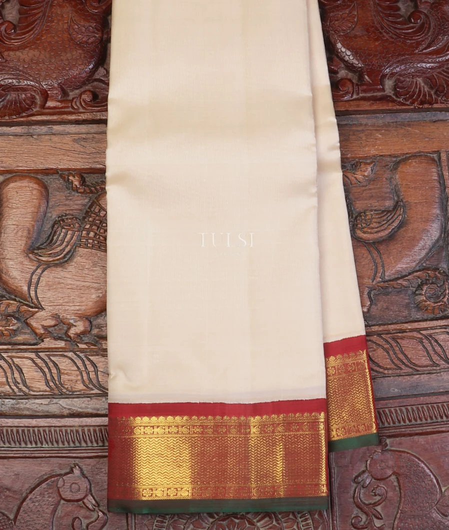 Off - White Kanjivaram Silk Saree T601914-image