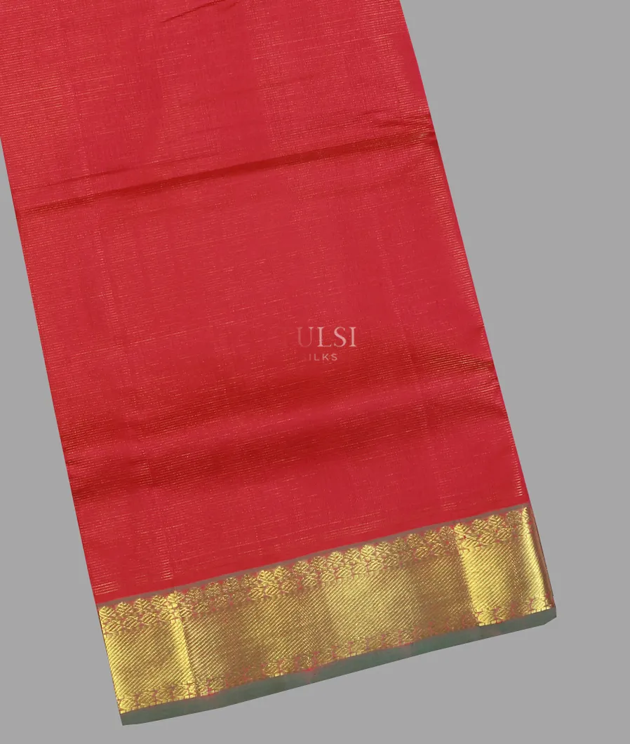 Pinkish Red Silk Cotton Saree T617849-image