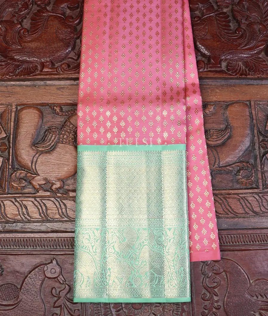 Pink Kanjivaram Silk Pavadai T619488-image