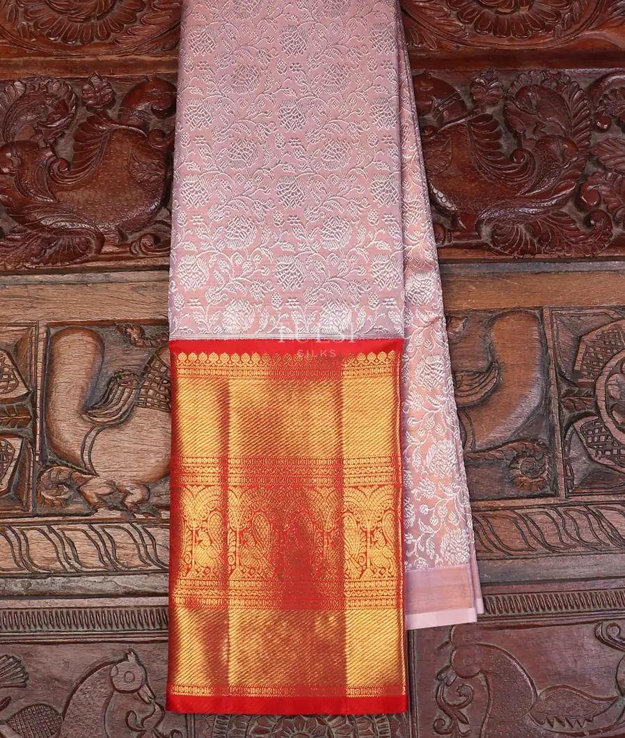 Lavender Kanjivaram Tissue Silk Pavadai T619520-image