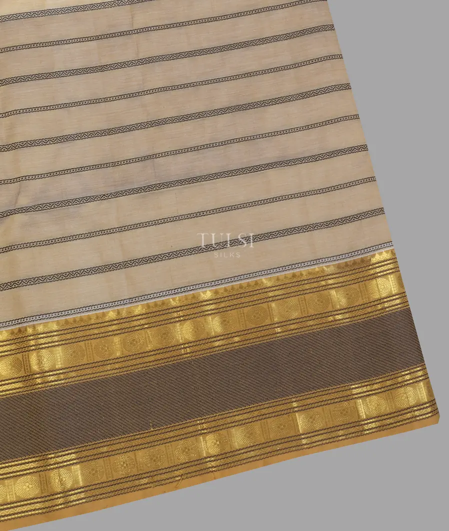 Grey Silk Cotton Saree T620112-image