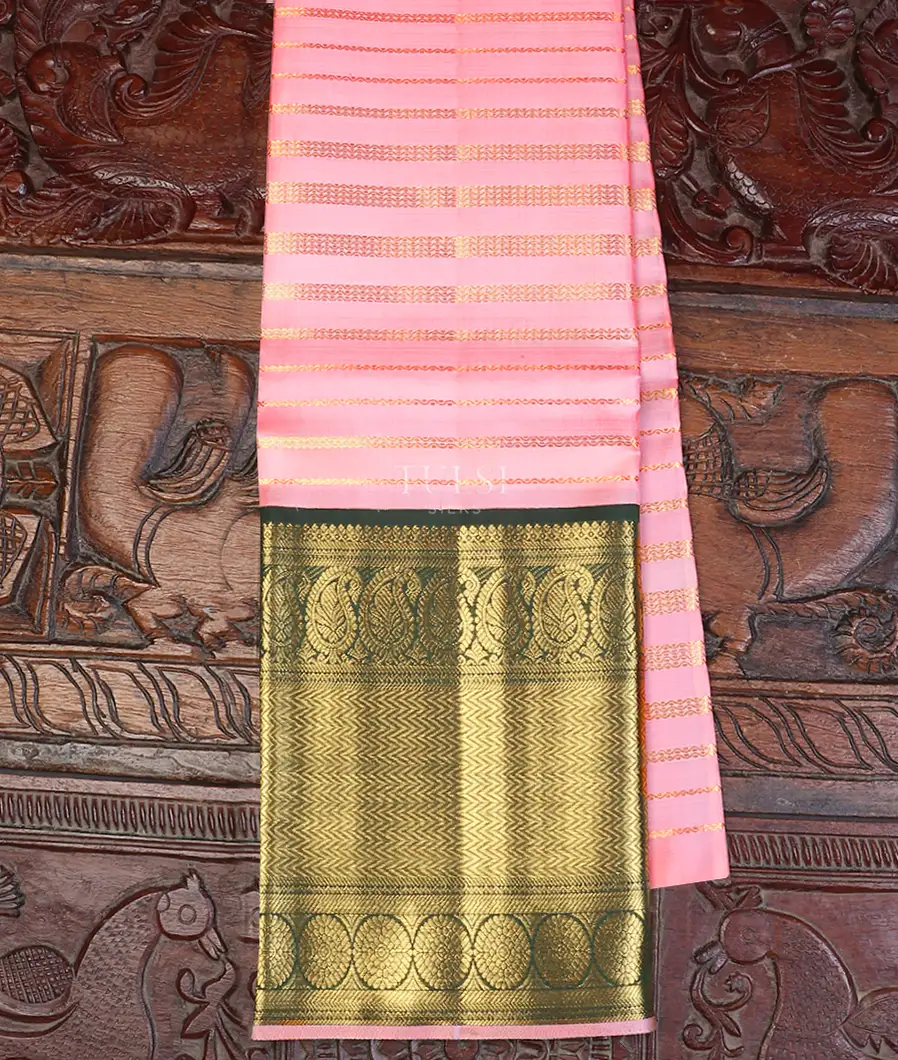 Pink Kanjivaram Silk Pavadai T619497-image