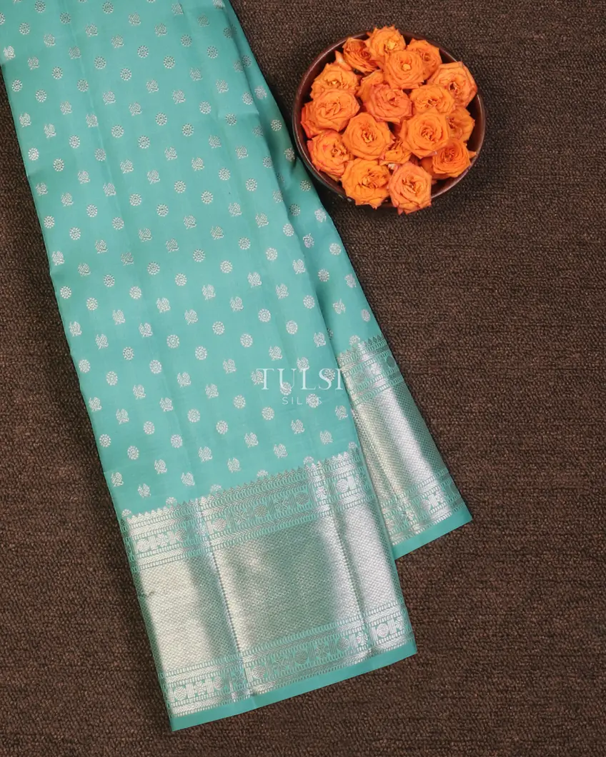 Light Blue Kanjivaram Silk Saree T622200-image
