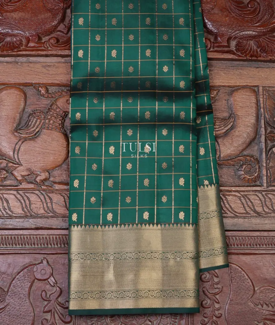 Peacock Blue Soft Silk Saree T623811-image