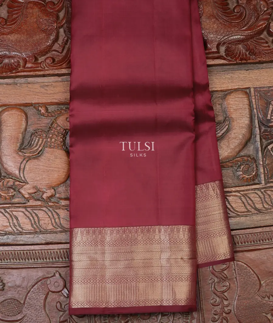 Maroon Soft Silk Saree T623739-image