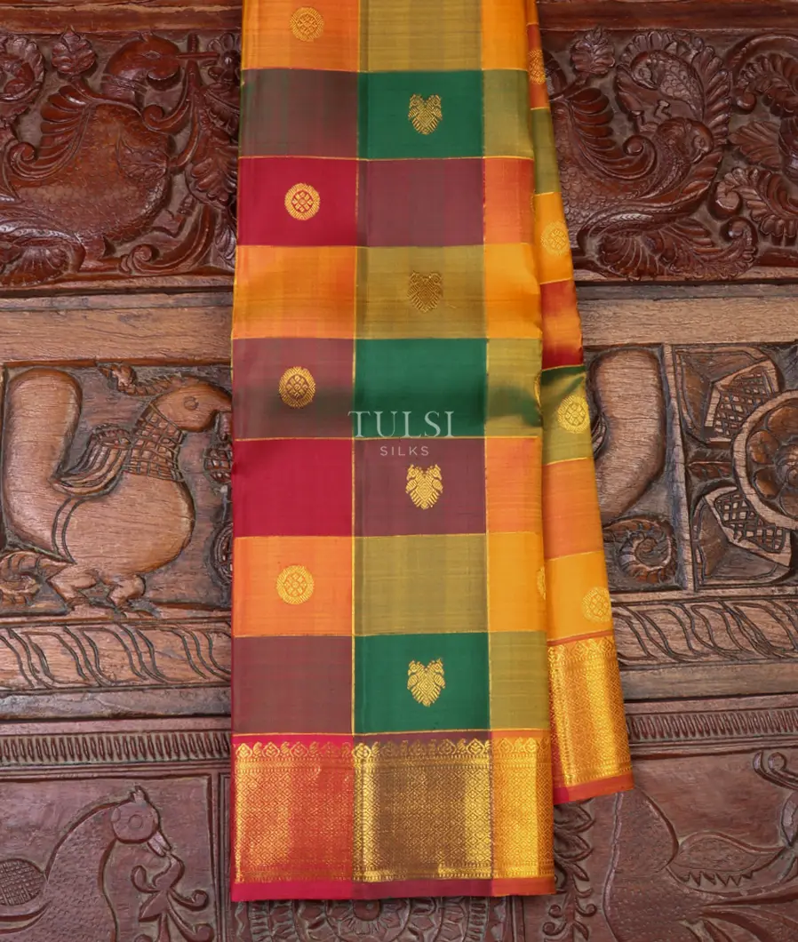 Multicolour Kanjivaram Silk Saree T624032-image