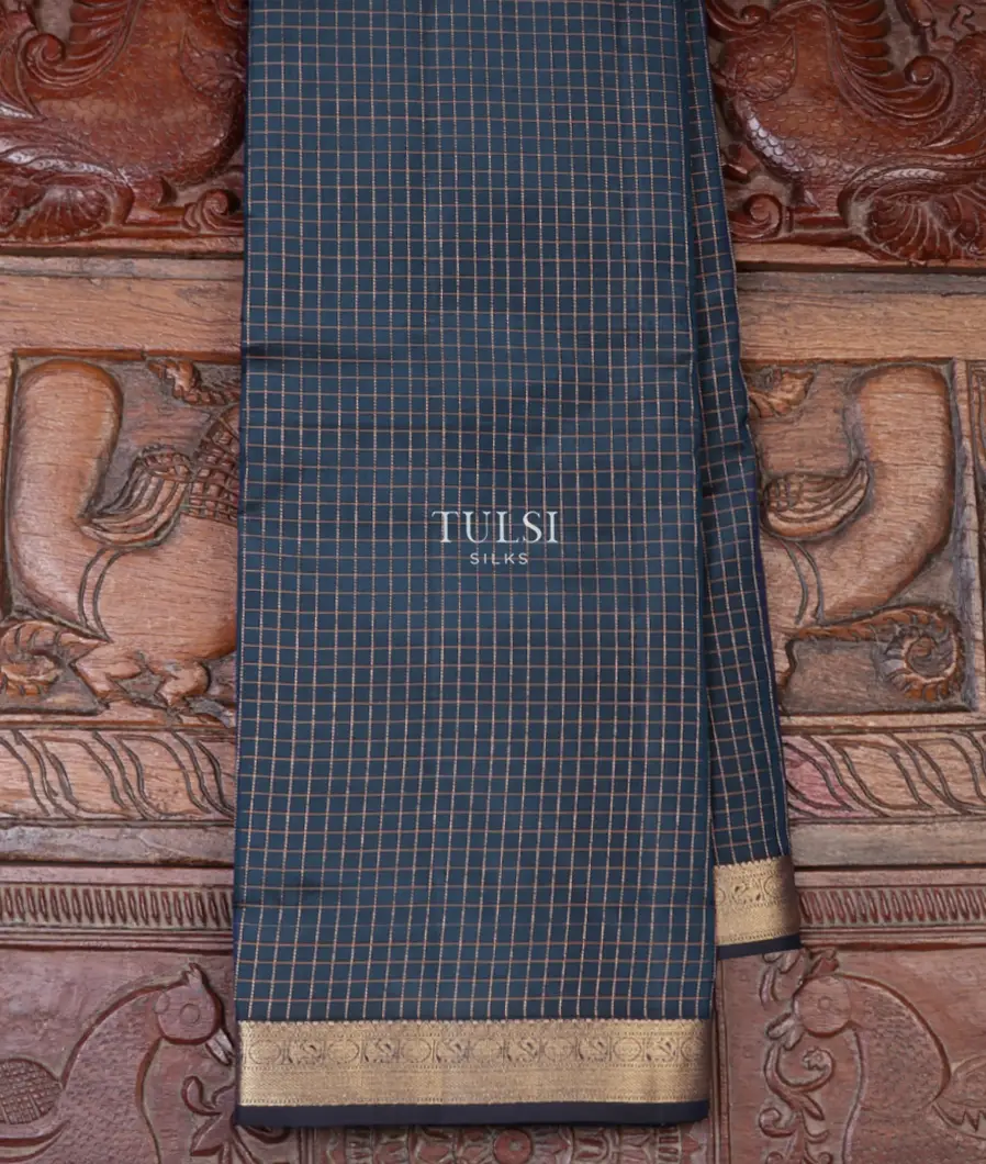 Blue Soft Silk Saree T623841-image