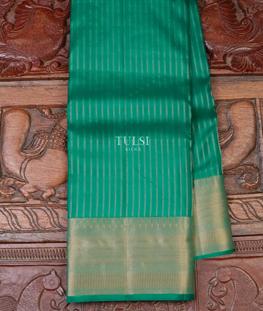 Green Soft Silk Saree T623789-image