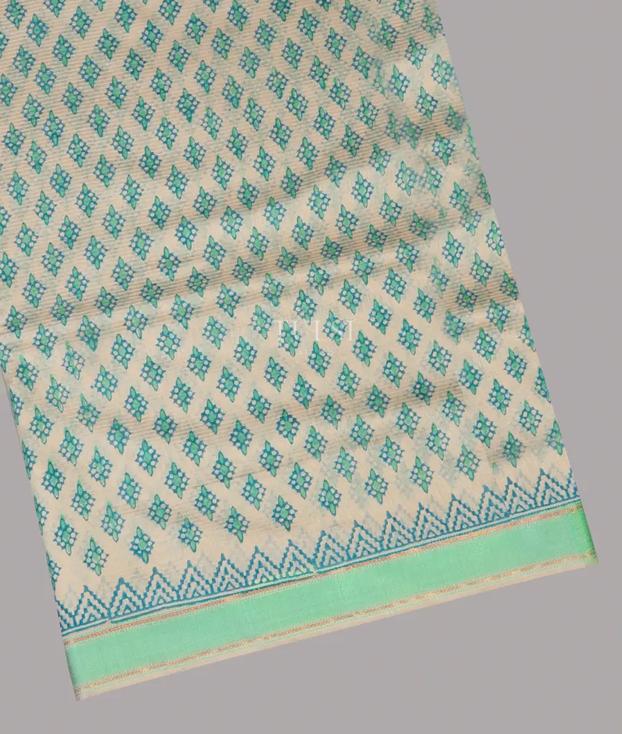 Light Grey Maheshwari Printed Cotton Saree T610849-image