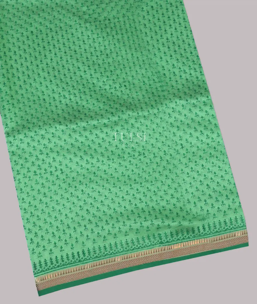 Green Maheshwari Printed Cotton Saree T585828-image