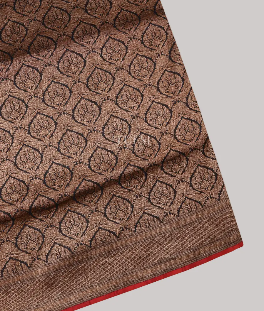 Black Banaras Silk Saree T495781-1-image