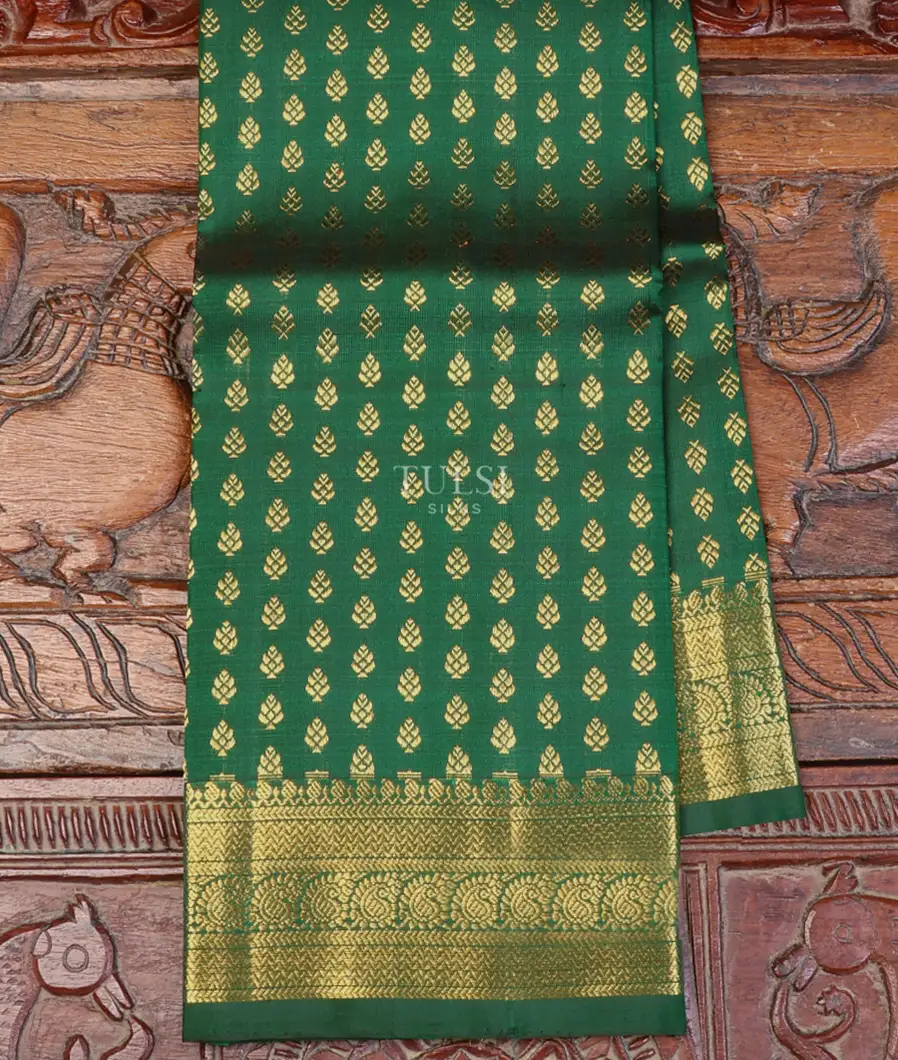 Green Kanjivaram Silk Dupatta T306412-image