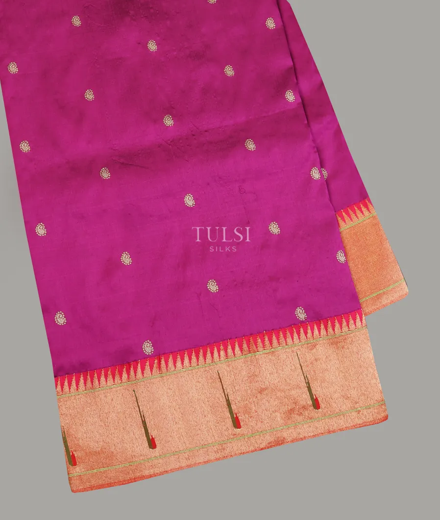 Purple Paithani Silk Saree T620865-image