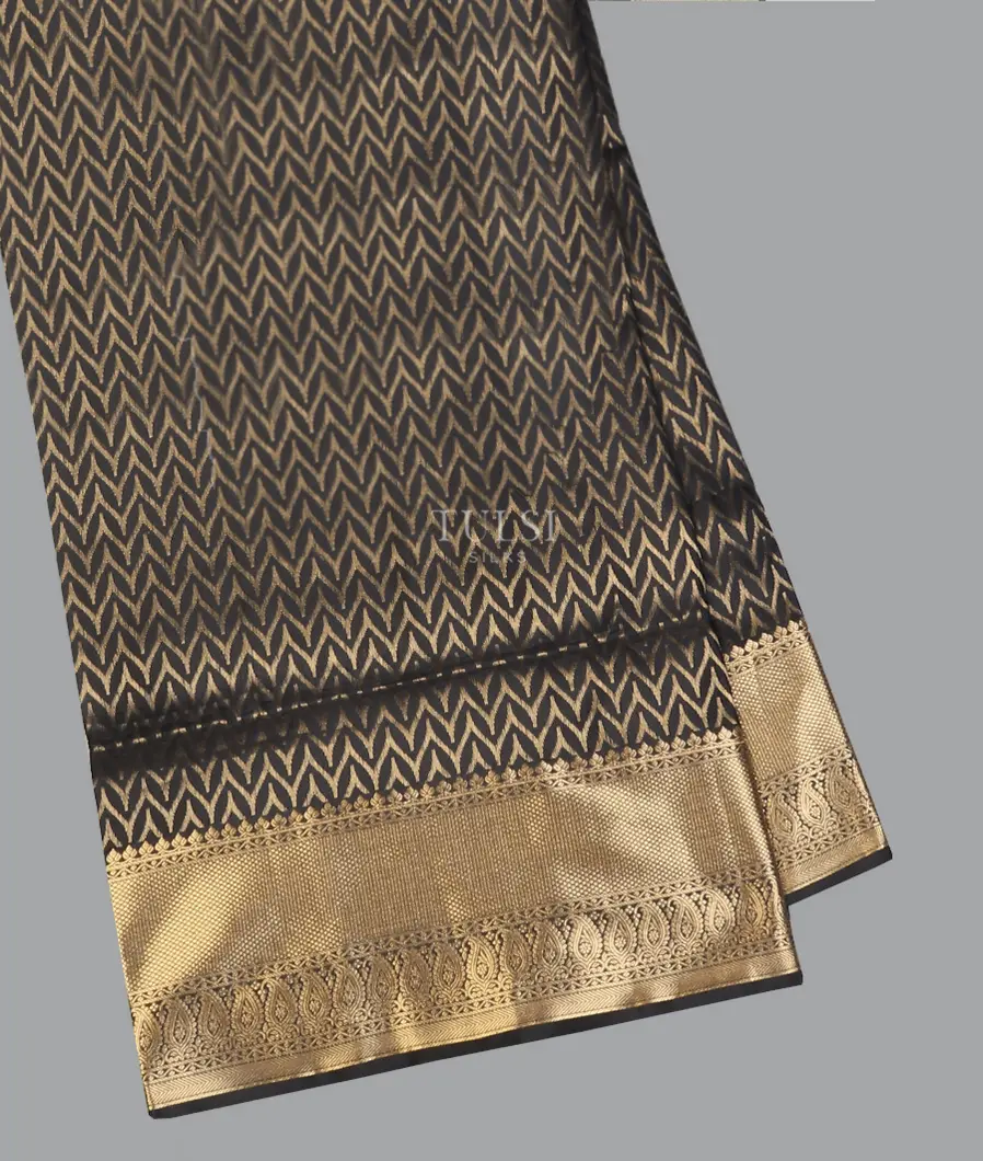 Black Soft Silk Saree T585367-image